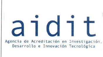 AIDIT AGENCIA DE ACREDITACION EN INVESTIGACION, DESARROLLO E INNOVACION TECNOLOGICA