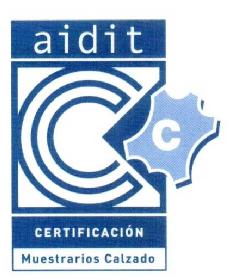 AIDIT CERTIFICACION MUESTRARIOS CALZADO