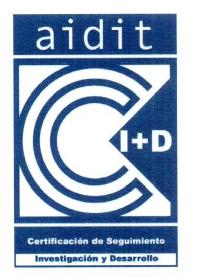 AIDIT I+D CERTIFICACION DE SEGUIMIENTO INVESTIGACION Y DESARROLLO