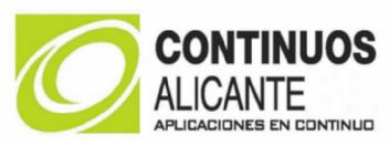 CONTINUOS ALICANTE. APLICACIONES EN CONTINUO