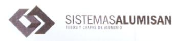 SISTEMASALUMISAN TUBOS Y CHAPAS DE ALUMINIO