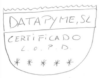 DATAPYME, S.L. CERTIFICADO L.O.P.D