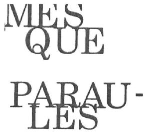 MES QUE PARAULES