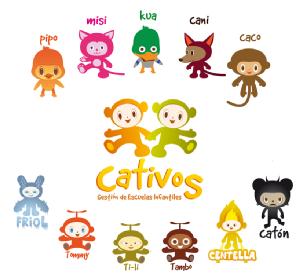 CATIVOS GESTION DE ESCUELAS INFANTILES PIPO MISI KUA CANI CACO TAMBO TI-LI TOMMY FRIOL CENTELLA CATON