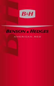 BENSON & HEDGES AMERICAN RED B&H
