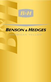 B&H BENSON & HEDGES AMERICAN YELLOW