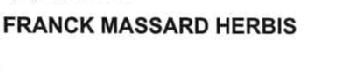 FRANCK MASSARD HERBIS