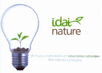 IDAI NATURE UN NUEVO CONCEPTO EN SOLUCIONES NATURALES. THE NATURAL COMPANY