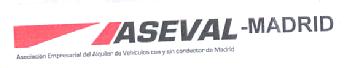 ASEVAL -MADRID ASOCIACION EMPRESARIAL DEL ALQUILER DE VEHICULOS CON Y SIN CONDUCTOR DE MADRID