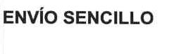 ENVIO SENCILLO