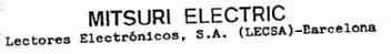 MITSURI ELECTRIC 