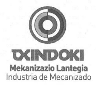 TXINDOKI MEKANIZAZIO LANTEGIA INDUSTRIA DE MECANIZADO