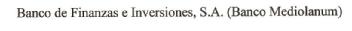 BANCO DE FINANZAS E INVERSIONES, S.A. (BANCO MEDIOLANUM)