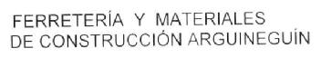 FERRETERIA Y MATERIALES DE CONSTRUCCION ARGUINEGUIN