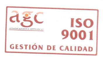 AGC ACTIVIDAD GARANTIA CERTIFICADA S.L. ISO 9001 GESTION DE CALIDAD