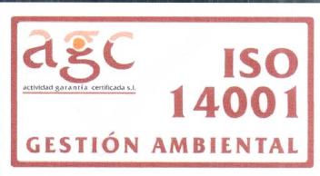 AGC ACTIVIDAD GARANTIA CERTIFICADA S.L. ISO 14001 GESTION AMBIENTAL