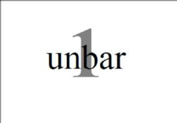 1 UN BAR