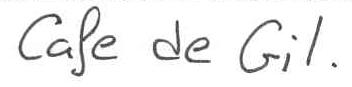 CAFE DE GIL