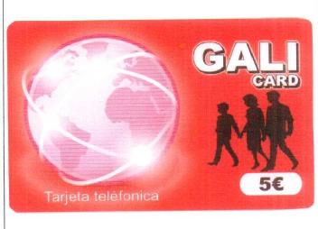 GALI CARD TARJETA TELEFONICA 5E