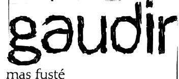 GAUDIR MAS FUSTE