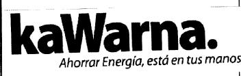 KAWARNA. AHORRAR ENERGIA, ESTA EN TUS MANOS