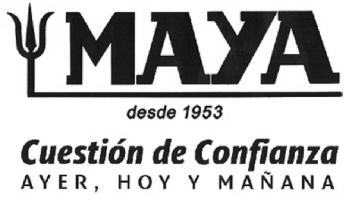 MAYA DESDE 1953 CUESTION DE CONFIANZA AYER, HOY Y MAÑANA