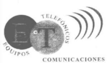 ET EQUIPOS TELEFONICOS COMUNICACIONES