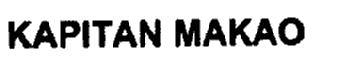KAPITAN MAKAO