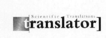 SCIENTIFIC TRANSLATIONS TRANSLATOR