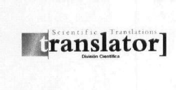 SCIENTIFIC TRANSLATIONS TRANSLATOR DIVISION CIENTIFICA