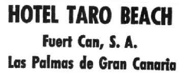 HOTEL TARO BEACH - FUERT CAN, S.A. LAS PALMAS DE GRAN CANARIA