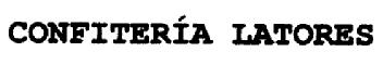 CONFITERIA LATORES