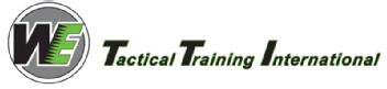 WE TACTICAL TRAINING INTERNATIONAL