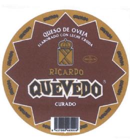QUESO DE OVEJA ELABORADO CON LECHE CRUDA RICARDO QUEVEDO CURADO