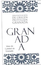 DENOMINACION DE ORIGEN PROTEGIDA GRANADA GRANADA VINO DE CALIDAD DE GRANADA