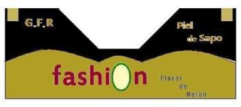 G.F.R PIEL DE SAPO FASHION PLACER DE MELON