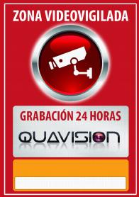 ZONA VIDEOVIGILADA GRABACION 24 HORAS QUAVISION