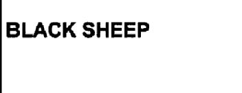 BLACK SHEEP