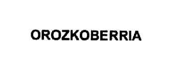 OROZKOBERRIA