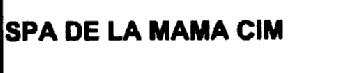 SPA DE LA MAMA CIM