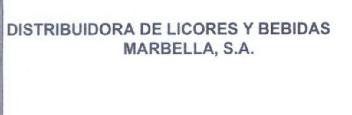 DISTRIBUIDORA DE LICORES Y BEBIDAS MARBELLA, S.A