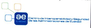 CENTRO DE INTEROPERABILIDAD Y SEGURIDAD DE LAS ADMINISTRACIONES DE EUSKADI CISAE