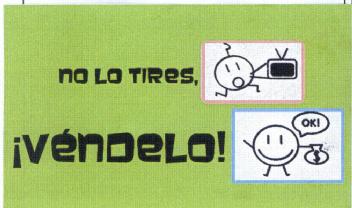 NO LO TIRES, ¡VENDELO!