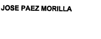 JOSE PAEZ MORILLA