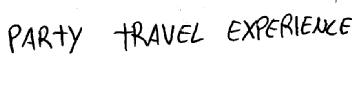 PARTY TRAVEL EXPERIENCE