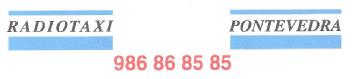 RADIOTAXI PONTEVEDRA 986 86 85 85
