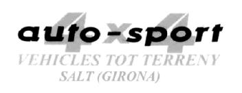 AUTO SPORT 4X4 VEHICLES TOT TERRENY SALT GIRONA