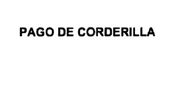 PAGO DE CORDERILLA