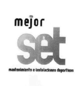 MEJOR SET MANTENIMIENTO E INSTALACIONES DEPORTIVAS