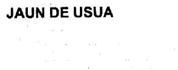 JAUN DE USUA
